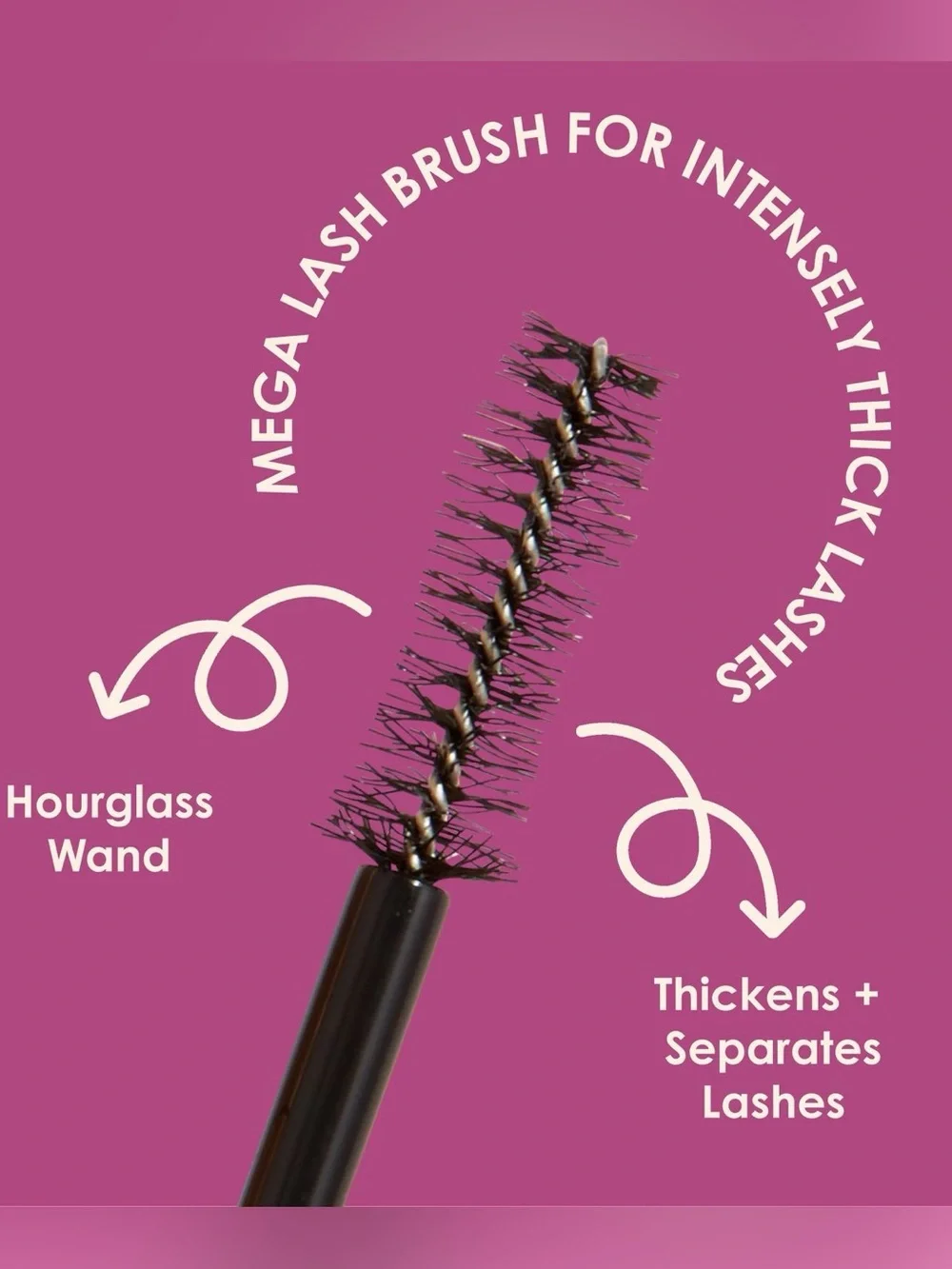 Grande Coesmetics GrandeDRAMA Black Intense Thickening Mascara Castor Oil NEW